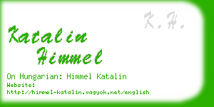 katalin himmel business card
